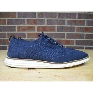 Cole Haan Mens Original Grand Stitchlite Wingtip Oxford Shoes C27960 Blue 10.5 M